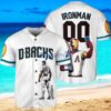 Arizona Diamondbacks x Marvel Iron Man Tony Stark with Trophy Custom Baseball Jersey Shirt White