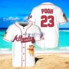 Atlanta Braves Winnie the Pooh Baseball Jersey Shirt White Vintage style