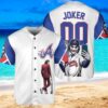 Atlanta Braves x Joker DC Comics with Trophy Custom Baseball Jersey Shirt White new trend