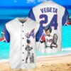 Atlanta Braves x Vegeta Super Saiyan Dragon Ball Z with Trophy Custom Baseball Jersey Shirt White new trend