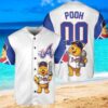 Atlanta Braves x Winnie the Pooh with Trophy Custom Baseball Jersey Shirt White new trend