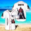 Atlanta Falcons Darth Vader Baseball Jersey Shirt White Vintage style