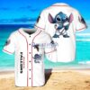 Atlanta Falcons Lilo & Stitch Baseball Jersey Shirt White Vintage style