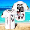Atlanta Falcons Peanut Snoopy Champion Baseball Jersey Shirt White Vintage style