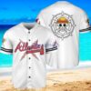 Atlbra OP Baseball Jersey Shirt White Vintage style