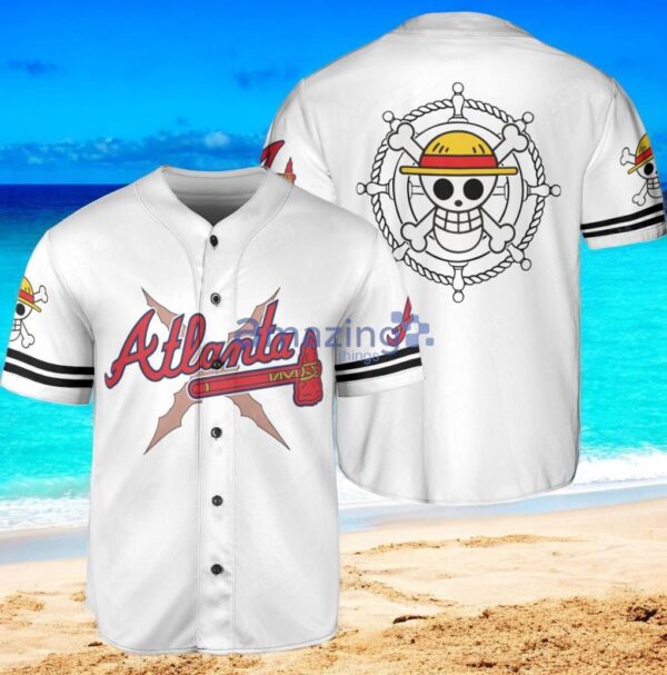 Atlbra OP Baseball Jersey Shirt White Vintage style Product Photo 1