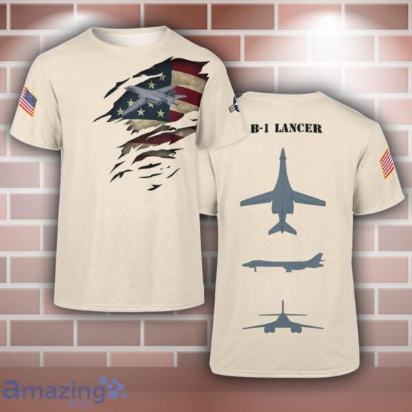 B-1 Lancer B1 Aircraft 3D T-Shirt For Men And Women Product Photo 1