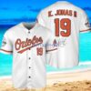 Baltimore Orioles K. Jonas Baseball Jersey Shirt White Vintage style