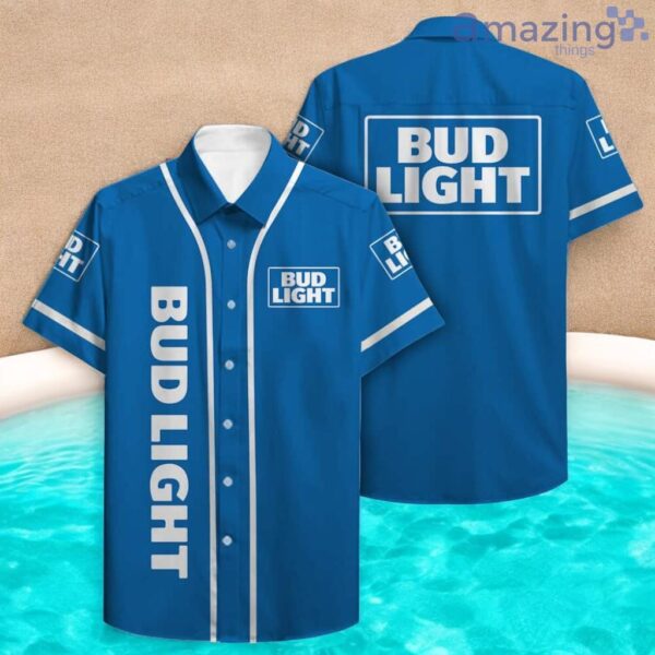 Basic Bud Light Hawaiian Shirt Product Photo 1