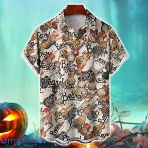 Beard Back To Time Guitars Logo Halloween Hawaiian Shirt For Fans Product Photo 1