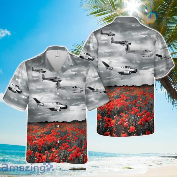 Beech AT-10 Wichita World War II Hawaiian Shirt Summer Beach Shirt Product Photo 1