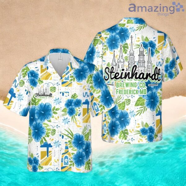 Beer With Tropical Flower Pattern Hawaiian Shirt Summer Holiday Gift Idea Product Photo 1