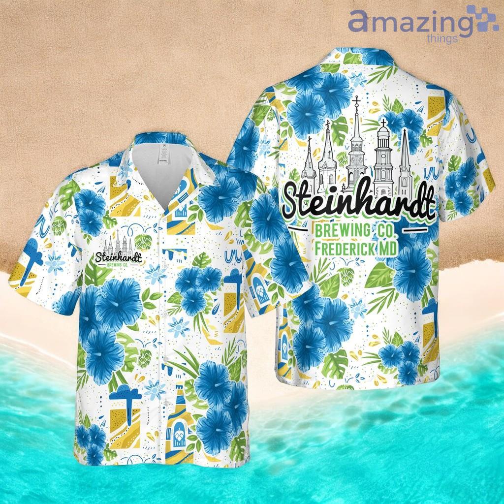Beer With Tropical Flower Pattern Hawaiian Shirt Summer Holiday Gift Idea image Beer With Tropical Flower Pattern Hawaiian Shirt Summer Holiday Gift Idea Product Photo 1