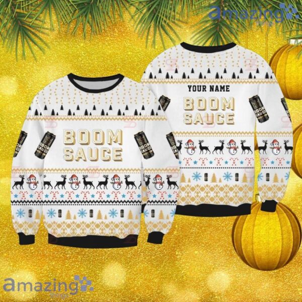 Boomsauce Custom Name Knitting Ugly Sweater 3D Gift Christmas Product Photo 1