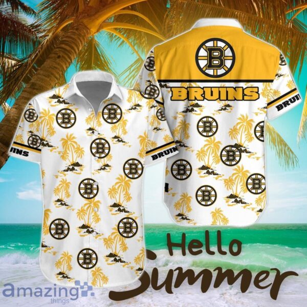 Boston Bruins Tropical 3D Hawaiian Shirt All Printed Logo Team Shirt Product Photo 1