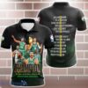 Boston Celtics National Champions 3D Polo Shirt