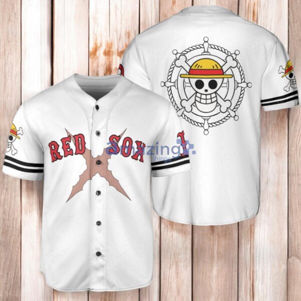 Boston Red Sox One Piece Baseball Jersey Shirt White Product Photo 1
