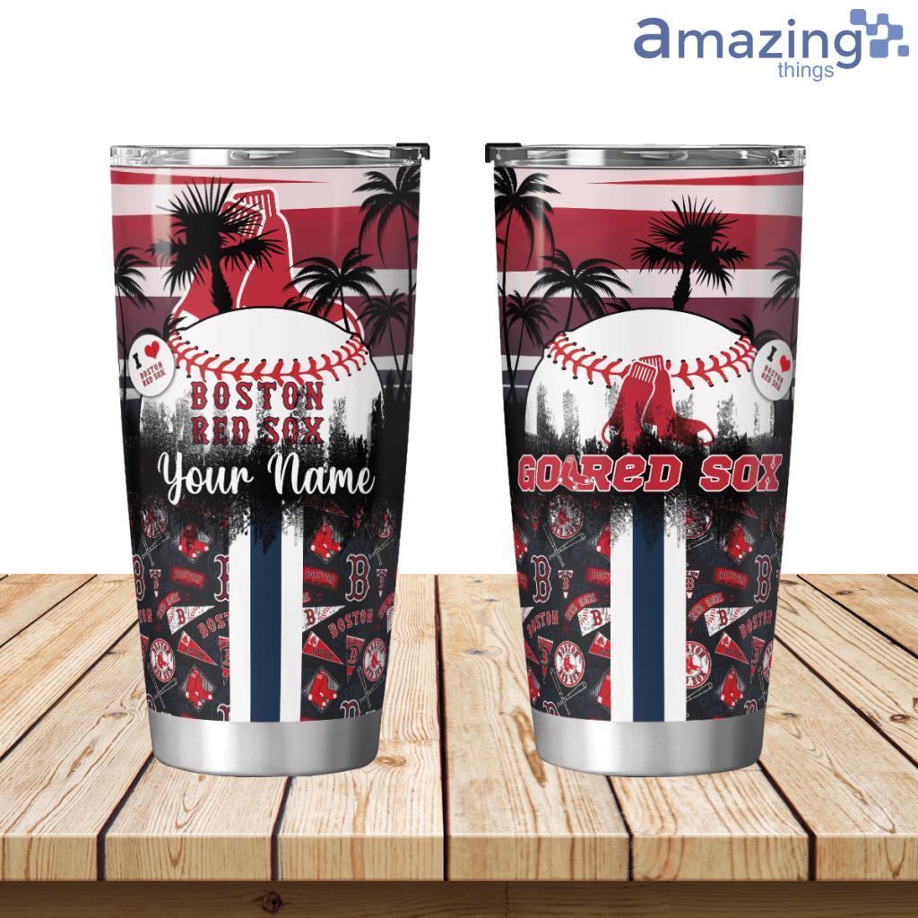 Boston Red Sox Tropical Personalized Tumbler 20oz Limited Edition image Boston Red Sox Tropical Personalized Tumbler 20oz Limited Edition Product Photo 1