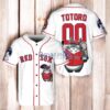 Boston Red Sox x Totoro Studio Ghibli with Trophy Baseball Jersey Shirt White