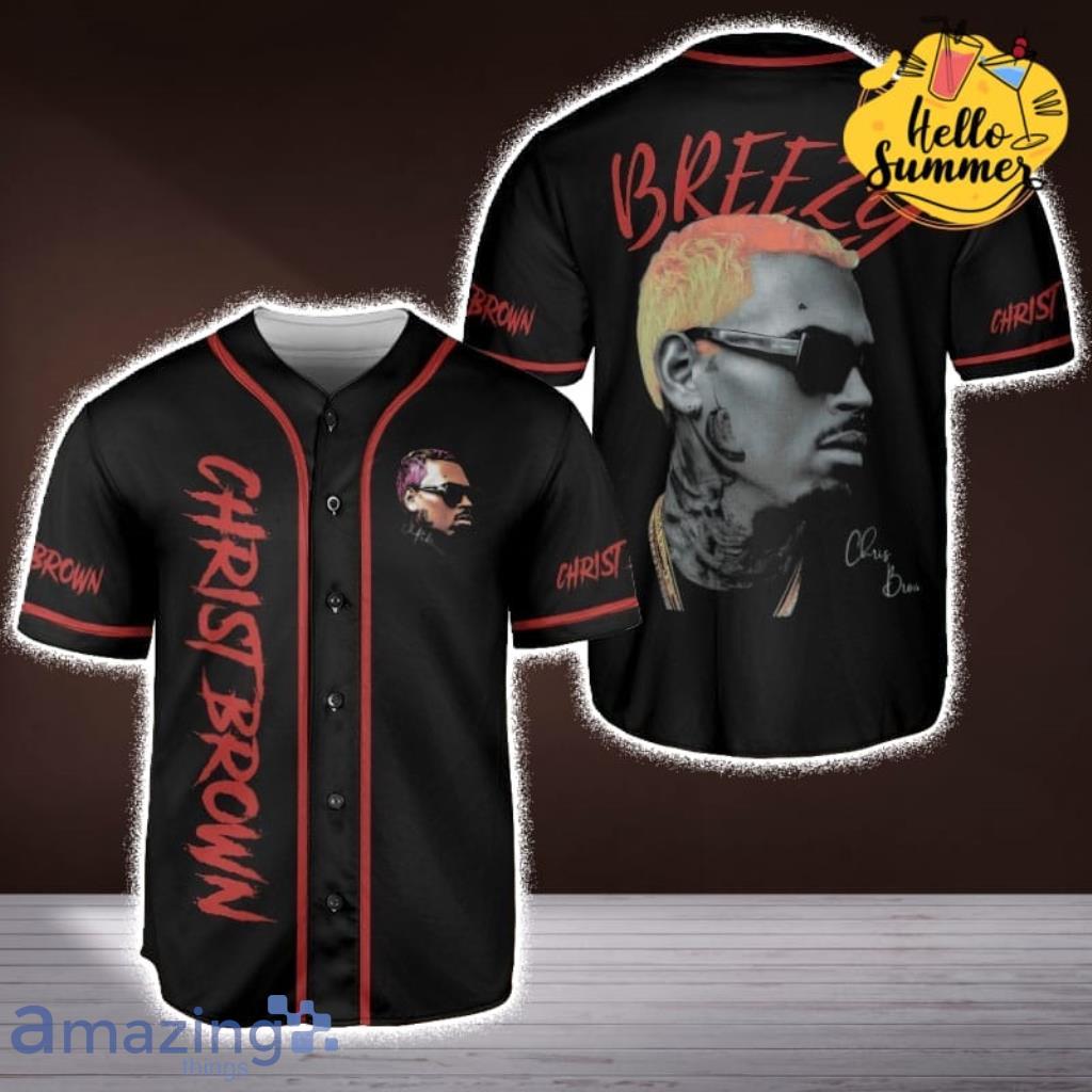 Breezy Christ Brown Chris Brown New Album Breezy Baseball Jersey Shirt image Breezy Christ Brown Chris Brown New Album Breezy Baseball Jersey Shirt Product Photo 1