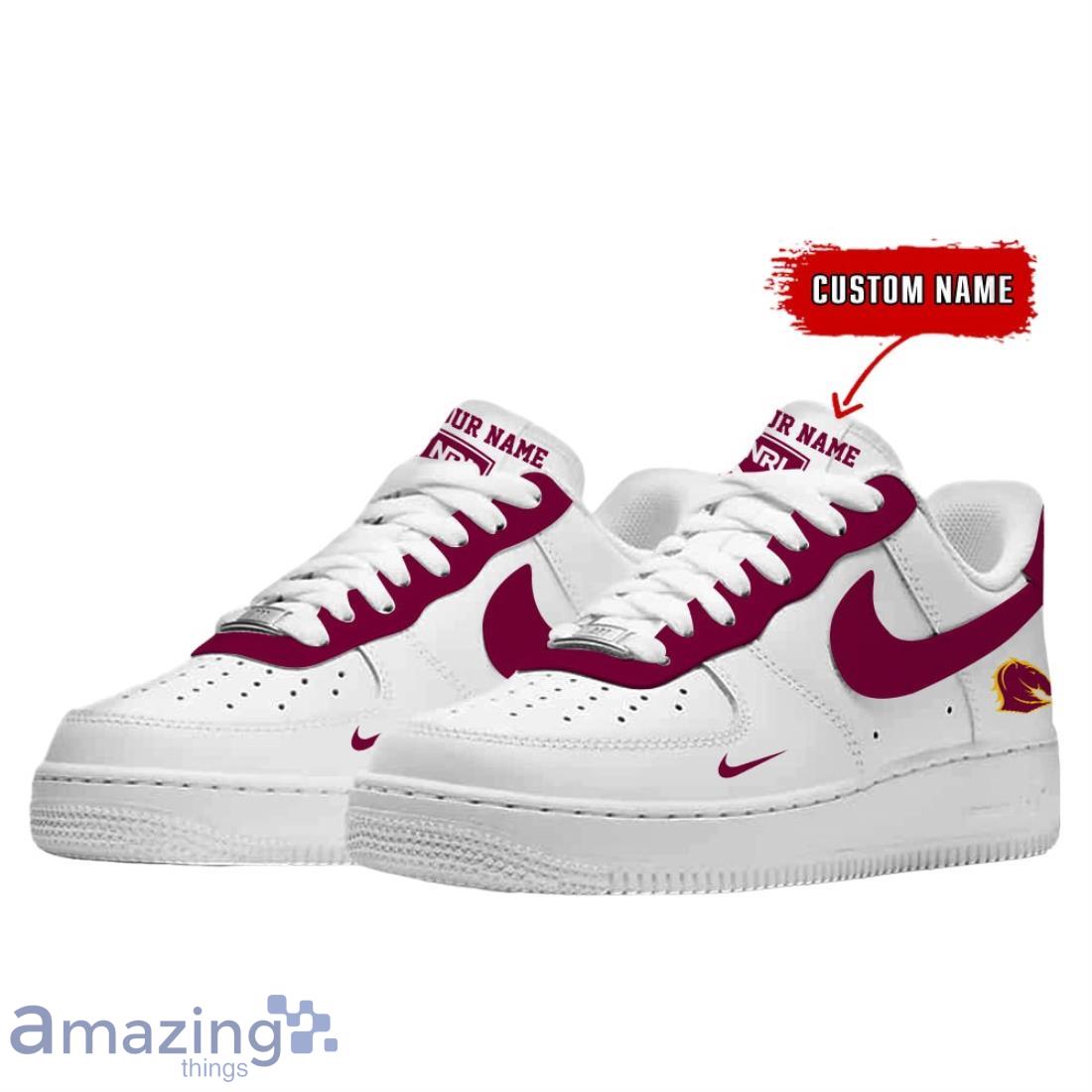 Brisbane Broncos Air Force Shoes For Men Women Custom Name image Brisbane Broncos Air Force Shoes For Men Women Custom Name Product Photo 2