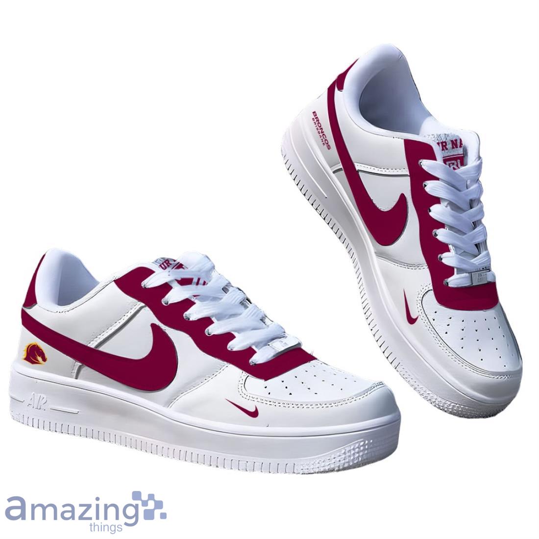 Brisbane Broncos Air Force Shoes For Men Women Custom Name image Brisbane Broncos Air Force Shoes For Men Women Custom Name Product Photo 1