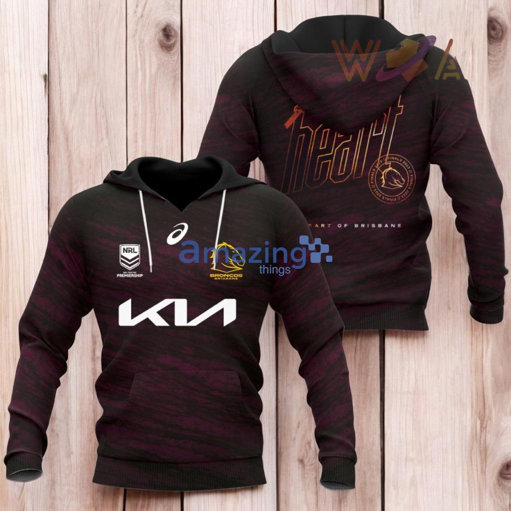 Brisbane Broncos Black Hoodie 3D All Over Print image Brisbane Broncos Black Hoodie 3D All Over Print Product Photo 1