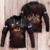 Brisbane Broncos Logo Brown Hoodie 3D All Over Print