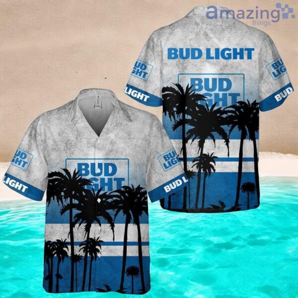 Bud Light Hawaiian Shirt Vintage Palm Island Birthday Gift For Beach Lover Product Photo 1