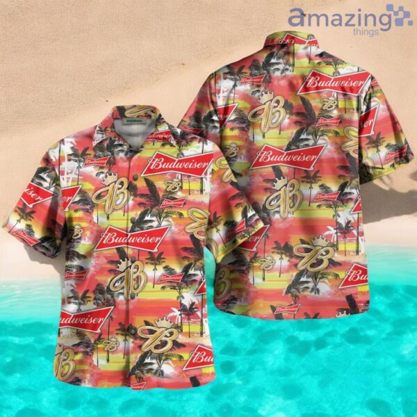 Budweiser Beer Tropical Hawaiian Shirt For Beer Lover Hawaiian Shirt Product Photo 1