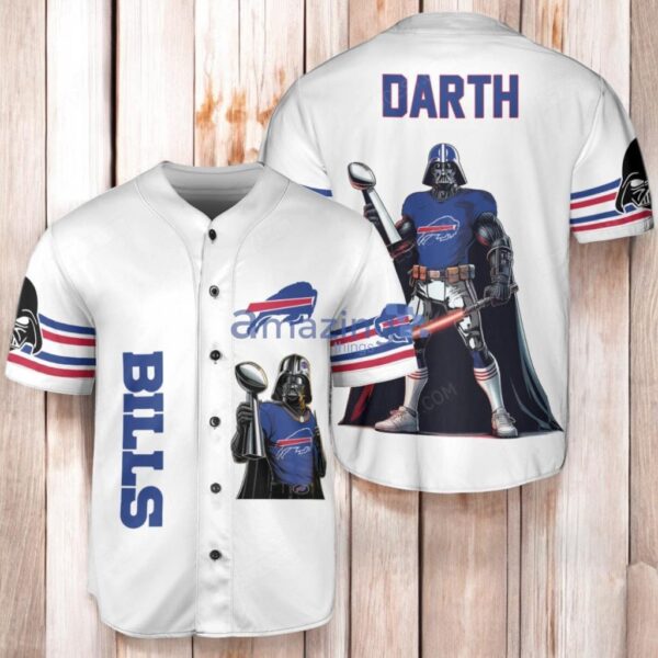 Buffalo Bills Darth Vader Baseball Jersey Shirt White Product Photo 1