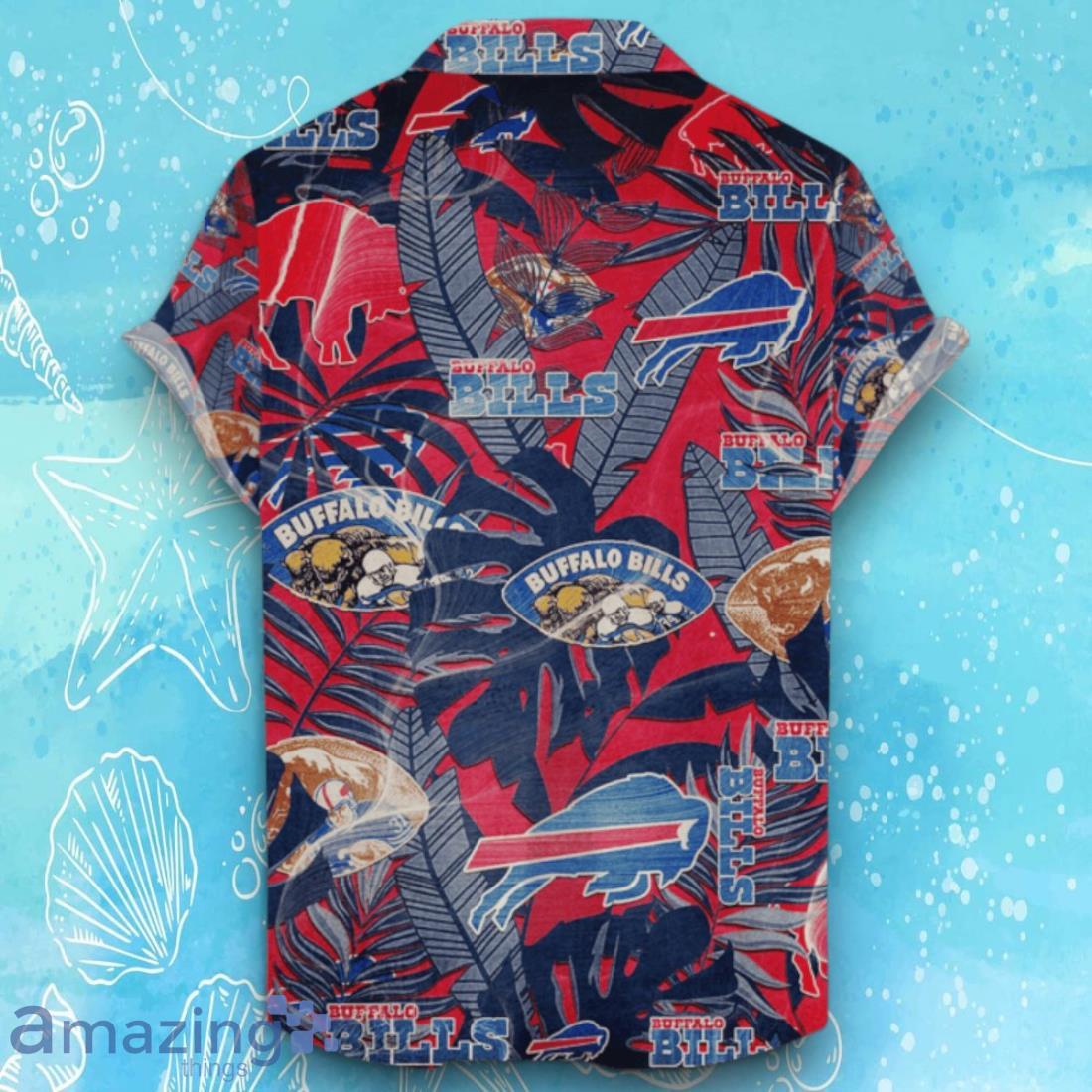 Buffalo Bills Hawaiian Shirt Retro Logo Revolutions 2024 For Fans image Buffalo Bills Hawaiian Shirt Retro Logo Revolutions 2024 For Fans Product Photo 2