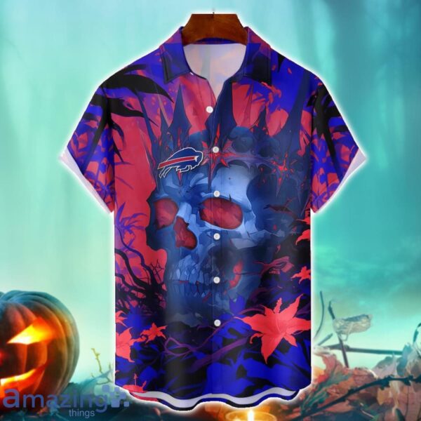 Buffalo Bills NFL Skull Halloween Hawaiian Shirt Special Gift For Fans Product Photo 1