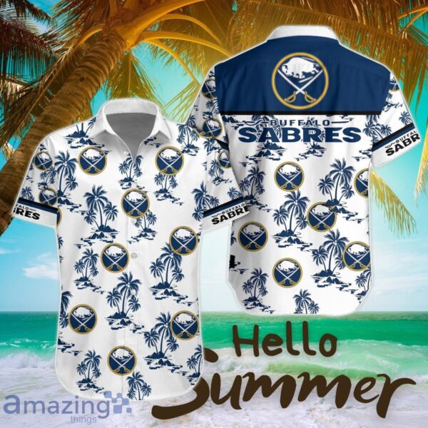 Buffalo Sabres Tropical 3D Hawaiian Shirt All Printed Logo Team Shirt Product Photo 1