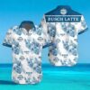 Busch Latte Hawaiian Shirt Gift For Beach Lover, Beer Aloha Shirt For Men Women, Summer Holiday Gift Idea, Birthday Gift