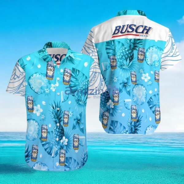 Busch Latte Hawaiian Shirt Gift For Beer Drinker, Summer Holiday Gift Idea, Beer Aloha Shirt For Men Women Product Photo 1