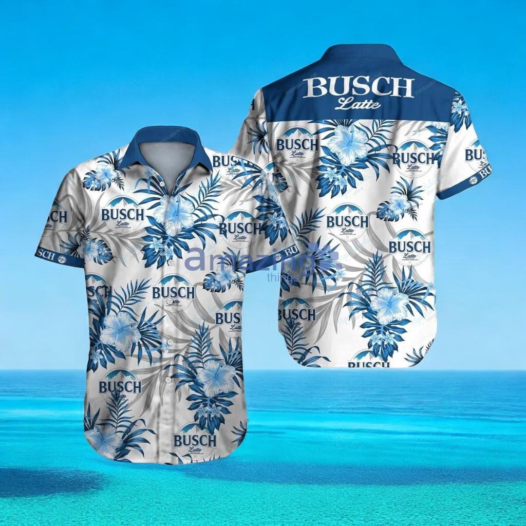Busch Latte Hawaiian Shirt Tropical Summer Gift For Beer Lover, Summer Holiday Gift Idea, Busch Latte Beer Aloha Shirt For Men Women image Busch Latte Hawaiian Shirt Tropical Summer Gift For Beer Lover, Summer Holiday Gift Idea, Busch Latte Beer Aloha Shirt For Men Women Product Photo 1