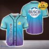 Busch Light Beer Blue Neon Pastel Color Design Beer Busch Light Baseball Jersey Shirt