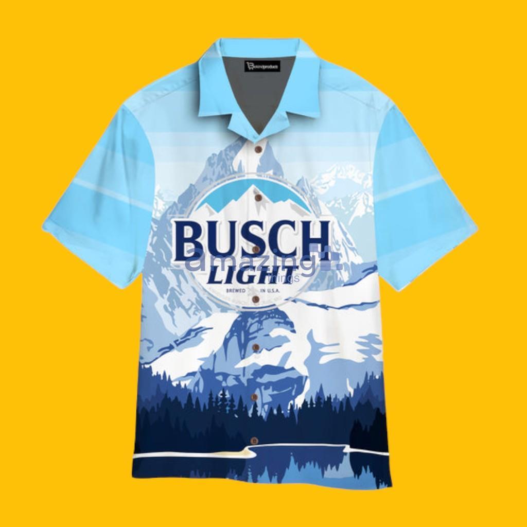 Busch Light Beer Hawaiian Shirt Aloha Shirt For Men And Women image Busch Light Beer Hawaiian Shirt Aloha Shirt For Men And Women Product Photo 1