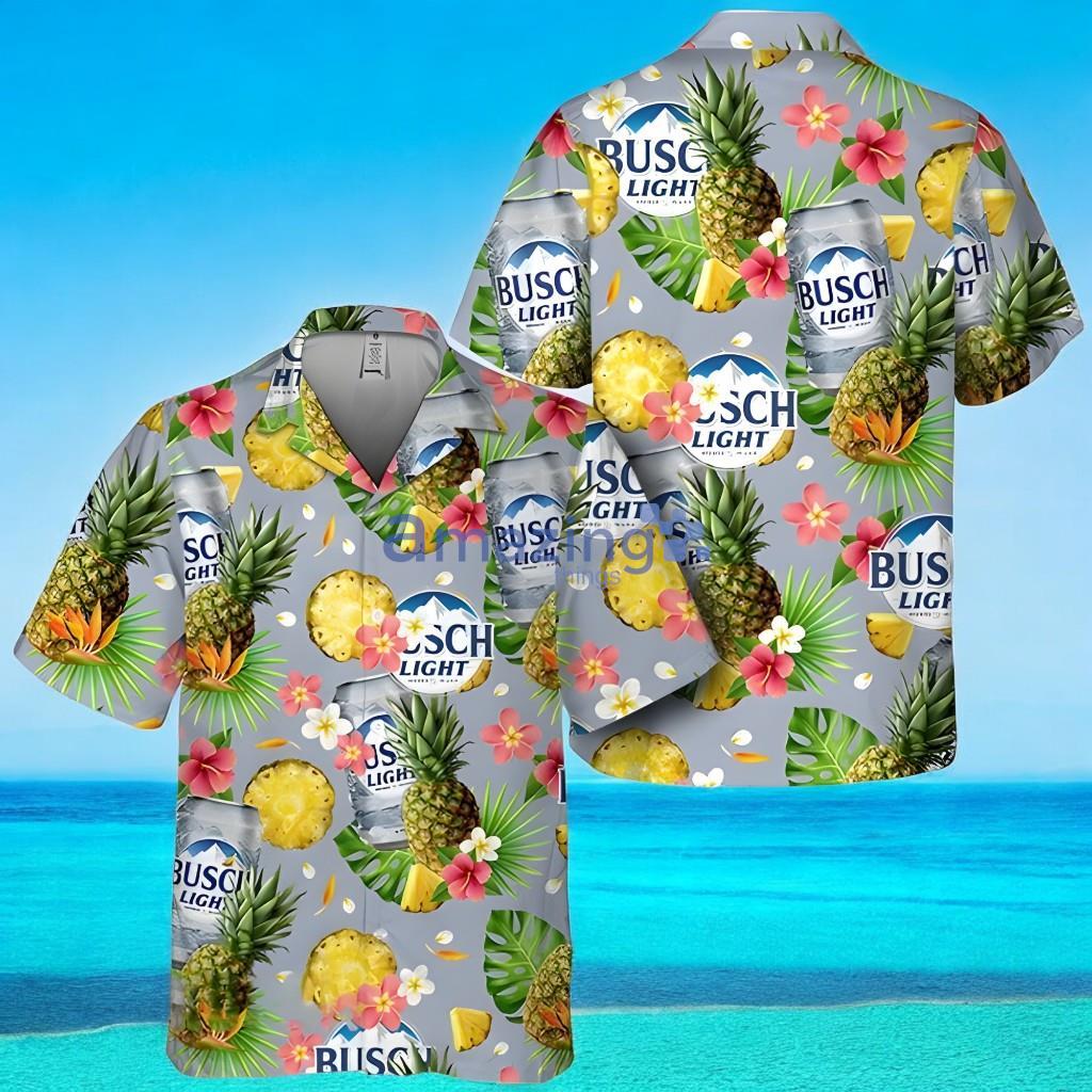 Busch Light Beer Hawaiian Shirt Pineapple Pattern, Summer Holiday Gift Idea, Busch Light Beer Aloha Shirt For Men Women image Busch Light Beer Hawaiian Shirt Pineapple Pattern, Summer Holiday Gift Idea, Busch Light Beer Aloha Shirt For Men Women Product Photo 1