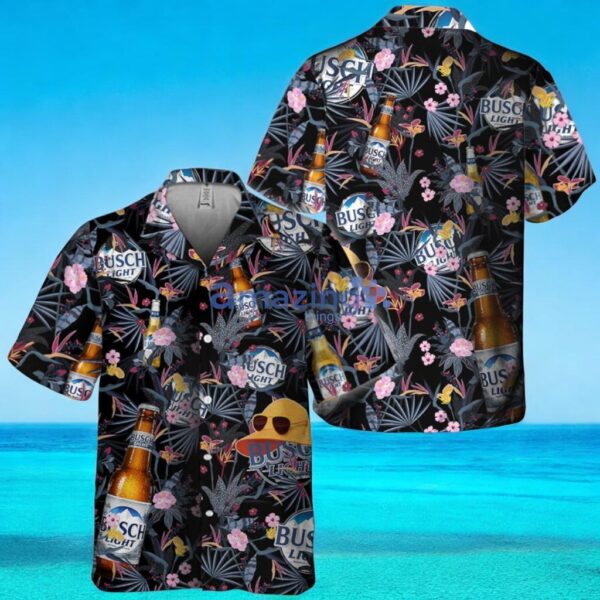Busch Light Floral Summer Hawaiian Shirt For Busch Light Beer Lover, Beer Lover Gift Idea, Summer Holiday Gift Product Photo 1