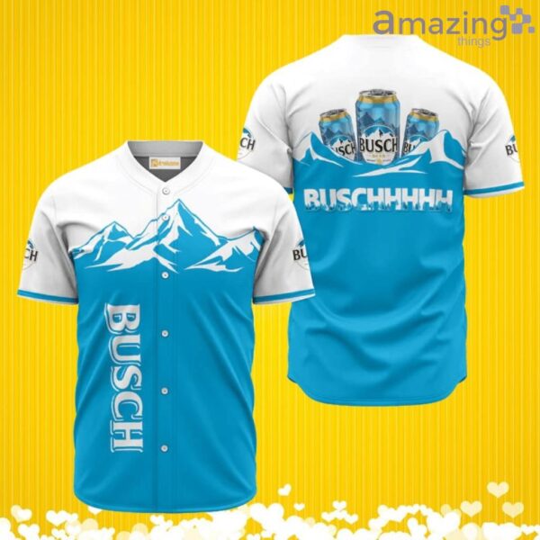Busch Light The Mountain Baseball Jersey Shirt New Fashion Product Photo 1