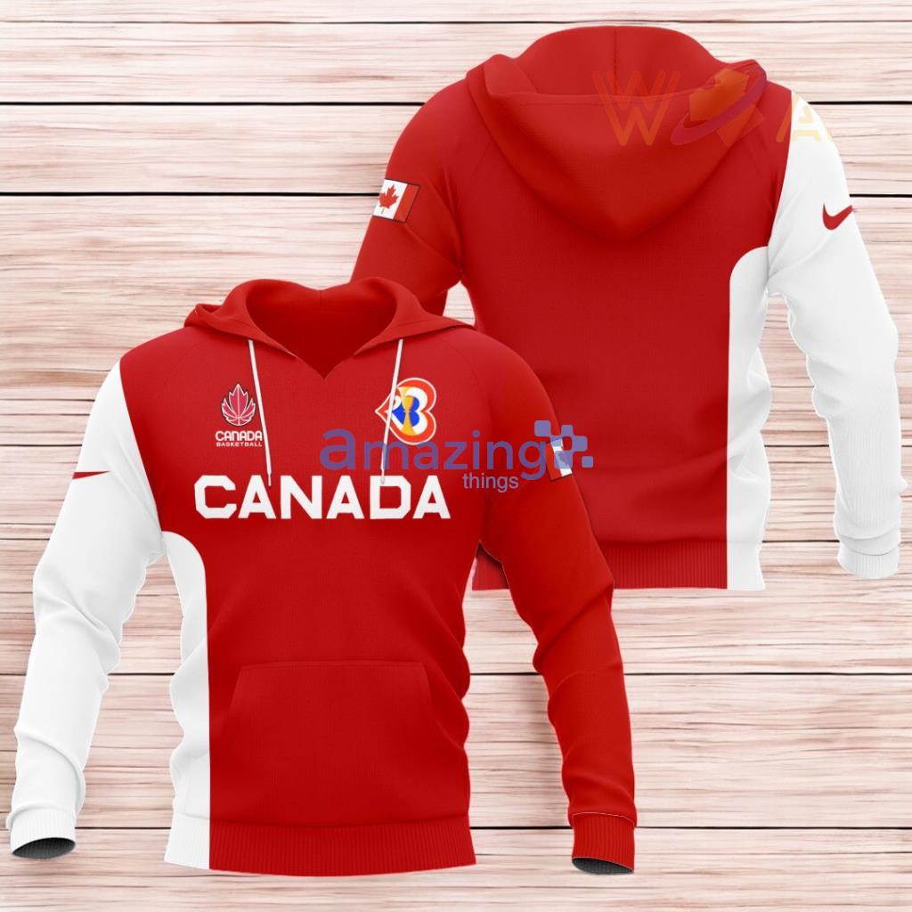 Canada Mens National Basketball Team 3D Hoodie All Over Print Gift For Fans image Canada Mens National Basketball Team 3D Hoodie All Over Print Gift For Fans Product Photo 1
