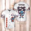 Chicago Bears Lilo & Stitch Champions Baseball Jersey Shirt White