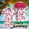 Chicago Bulls White Hawaiian Shirt All Printed Logo Team Shirt