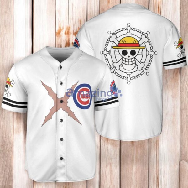 Chicago Cubs One Piece Baseball Jersey Shirt White Product Photo 1