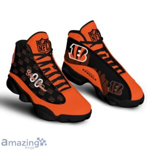 Cincinnati Bengals Air Jordan 13 Shoes Trending For Men Women Custom Number & Name Product Photo 2