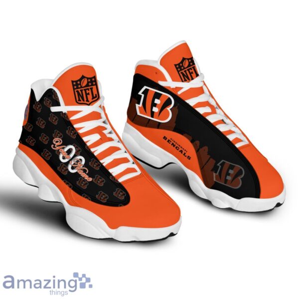 Cincinnati Bengals Air Jordan 13 Shoes Trending For Men Women Custom Number & Name Product Photo 1