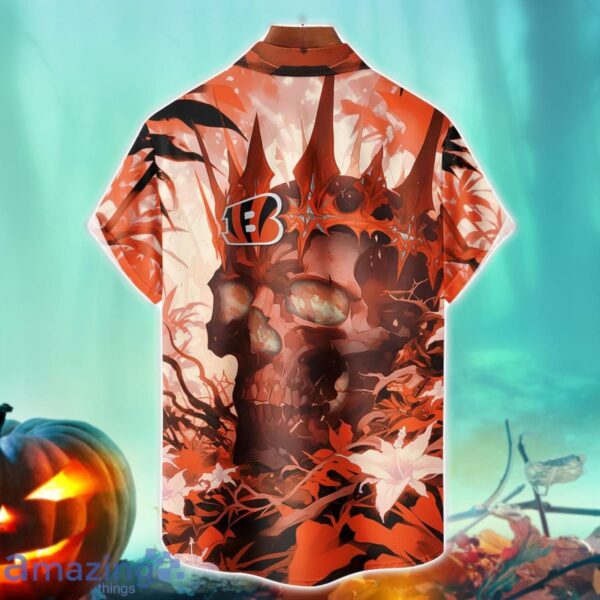 Cincinnati Bengals NFL Skull Halloween Hawaiian Shirt Special Gift For Fans Product Photo 2