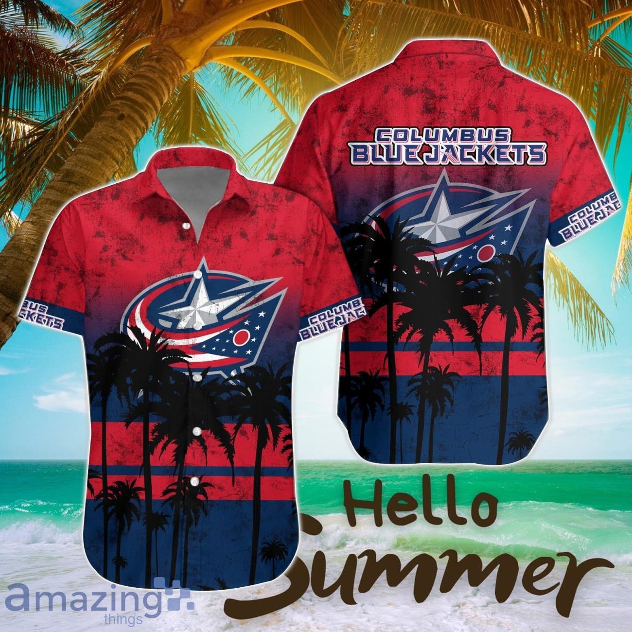 Columbus Blue Jackets Hawaii Shirt Logo Team Printing 3D Hawaiian Shirt All Printed image Columbus Blue Jackets Hawaii Shirt Logo Team Printing 3D Hawaiian Shirt All Printed Product Photo 1